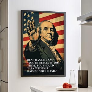 Vintage Sarcastic Quote Classroom Poster, Retro US History Funny Art, Gen Z Slang Class Posters, Teacher Typography Art Classroom Wall Decor