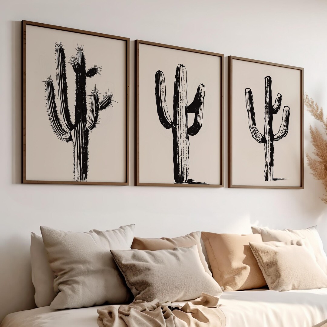 Cactus Drawing 3 Piece Set Wall Art Poster Or Canvas Print Cactus cactus-drawing-3-piece-set-wall-art-poster-or-canvas-print-cactus