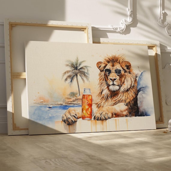 Unbranded Lion Abstract Home Décor Posters & Prints for sale