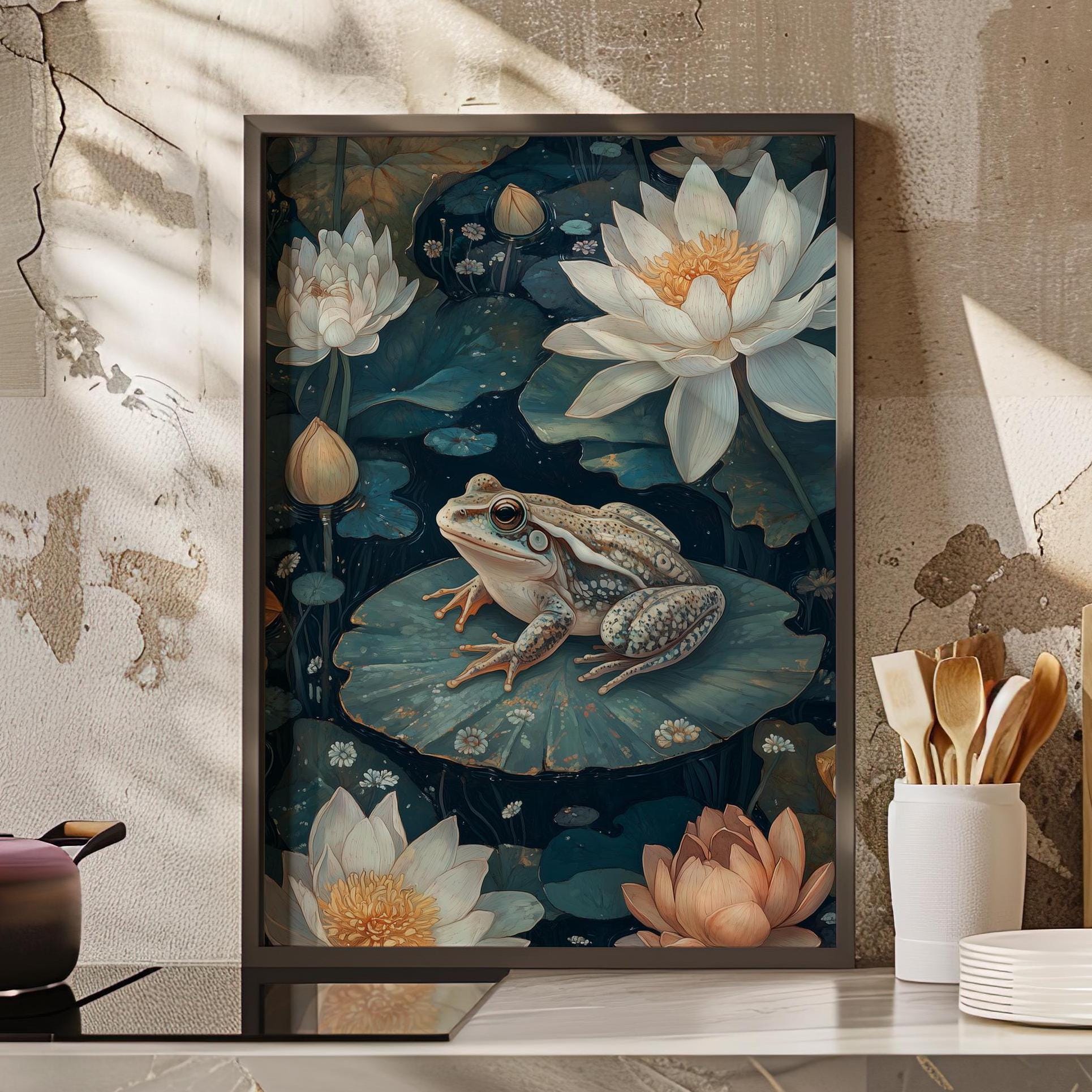 Pintura de ranas - Etsy México, image size:1930x1930