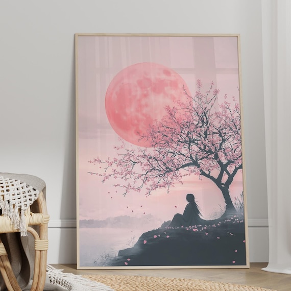 Quadro Su Tela Artery8 Sandys Loves Shadow | Stampa D'arte Ragazza E Fiore | 81x61 Cm