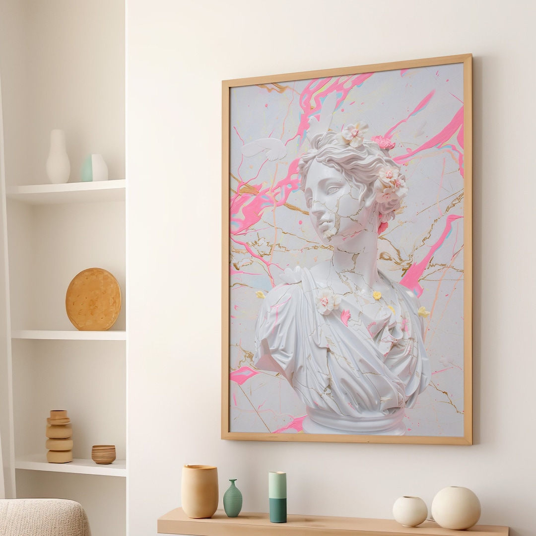 Venus De Milo Pastel Art Print Poster or Canvas, Roman Ancient Greece ...