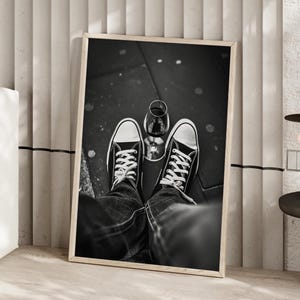 Man Drinking Wine Urban Wall Art Print or Canvas, Bar Cart Deco, Retro Unbothered Teen Outside, Alcohol Aesthetic Cocktail Wine Glass Poster