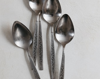 Pretty spoons with engraved handles