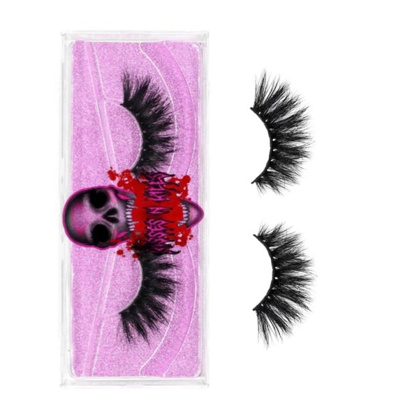 Fluffy Cat Fox S12 16MM Custom Lashes Goth Kawaii Alternative Grunge Emo Y2K Style Shop Non Synthetic Cruelty Free Gift Ideas