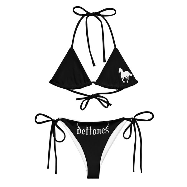 Deftones Band String Bikini Custom Goth Emo Grunge Alternative Fashion Summer Swimwear
