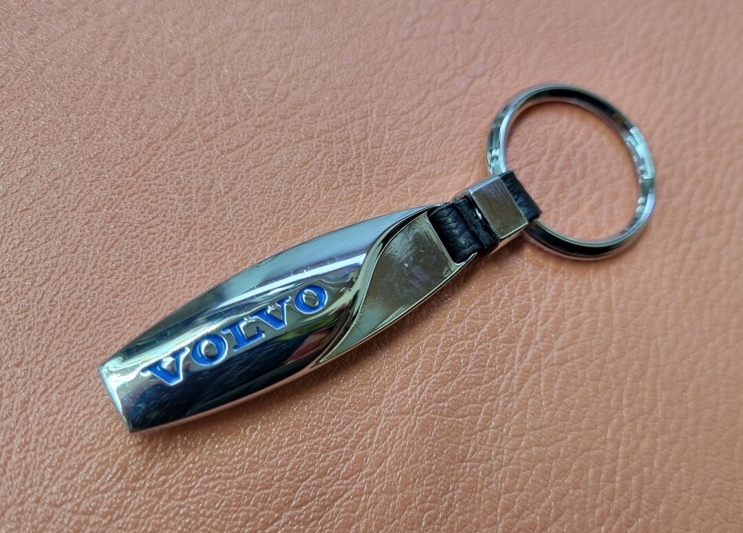 Volvo Keychain Chrome Droplet Logo VOLVO Keyring Etsy
