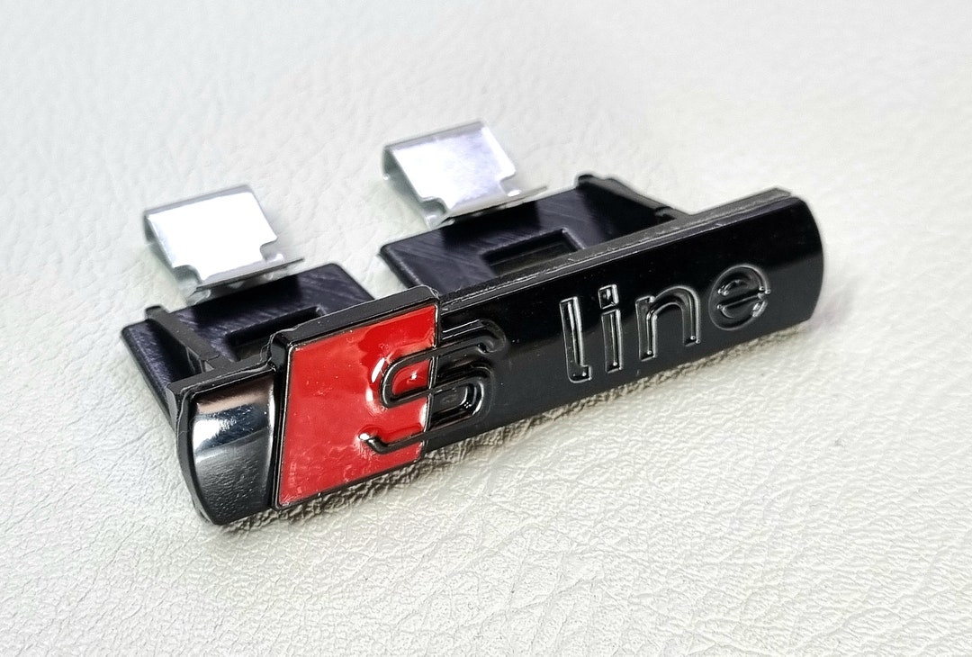 S Line Grille Badge Logo Emblem Audi Accessories Color Shiny Etsy