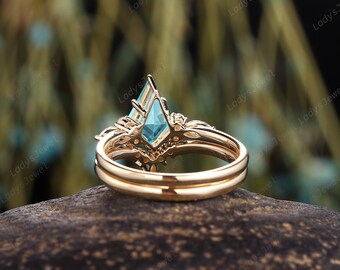 カイト パライバトルマリン ブライダルセット 14K イエローゴールド