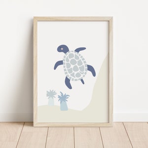 Baby turtle poster