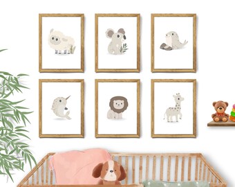 Digital Prints, Digital Nursery Prints, Nursery Prints, Nursery decor, Neutral Colour, Printable Wall Art, Digital Download, New Baby gift