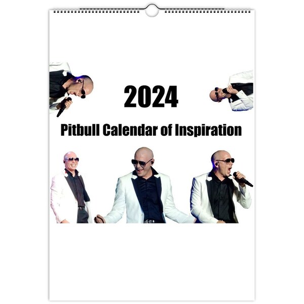 Pitbull Singer Inspirational Meme Calendar (Europe)