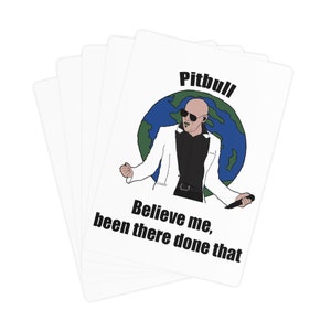 Cartes à jouer poker Rappeur Pitbull