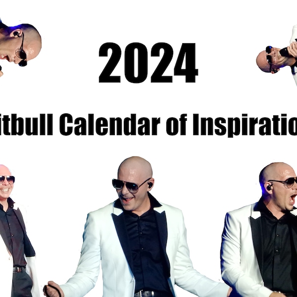 Pitbull Singer Inspirational Meme Calendar