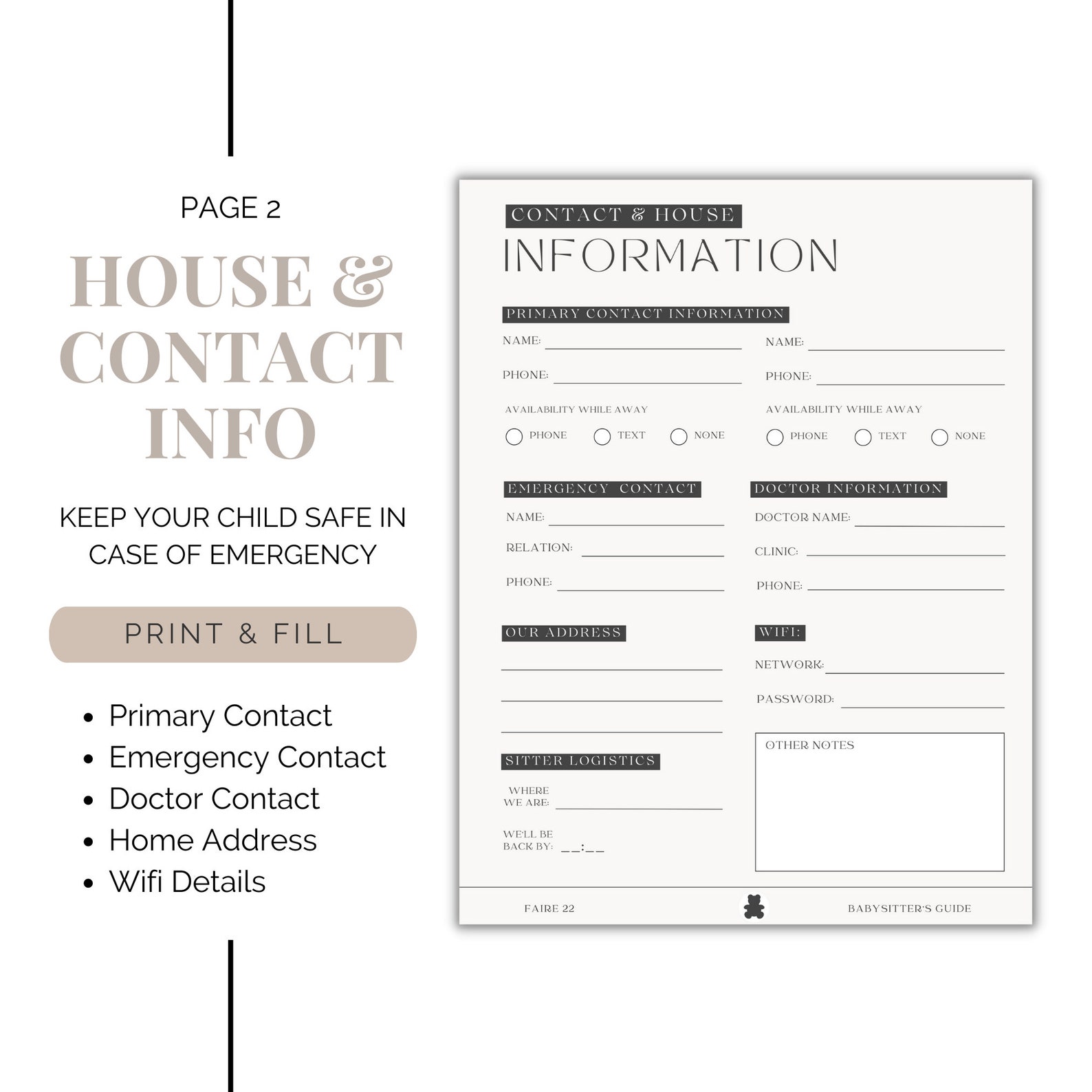 babysitter-instructions-printable-baby-sitter-template-nanny-notes-etsy