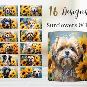 Dog breeds mug wrap, Dogs Mug wrap bundle design, mug wraps sublimation, mugwraps 11oz & 15oz mugwrap Sublimation
