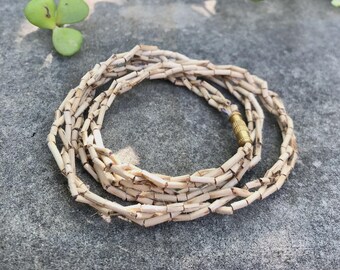 Handmade Tulsi Prayer Beads: Indian Yoga Meditation Mala, 18 Inch