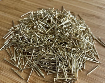 Nails for String Art, 1000 Pcs 0.79 Inch Nails for String Art Projects, Small Nails, Gold Color, Nickel Nails, Flat Head Nails,
