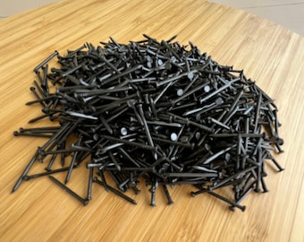 Nails for String Art, 1000 Pcs 0.79 Inch Nails for String Art Projects, Small Nails, Black Color, Nickel Nails, Flat Head Nails,