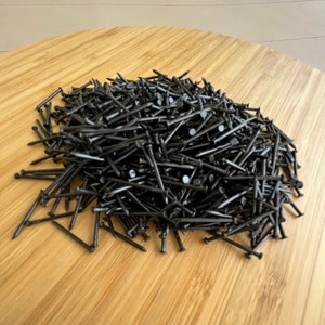 Nails for String Art, 1000 Pcs 0.79 Inch Nails for String Art Projects, Small Nails, Black Color, Nickel Nails, Flat Head Nails,