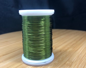 Fio de aço inoxidável verde, fio macio para arte em corda (165 m)
