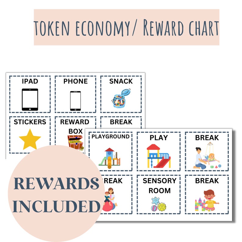 Rainbow Token Board, Token Economy, Token Economy System, ABA Reward