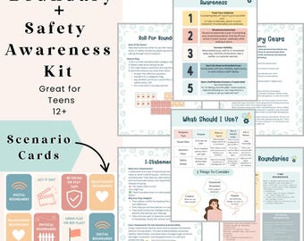 Teen & Preteen Boundary Bundle, Safety Awareness Kit, School Counseling, Social Skills