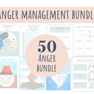 Anger Management Worksheets for Kids and Teens, Anger Worksheets, Emotional Regulation, Anger Exploration Book