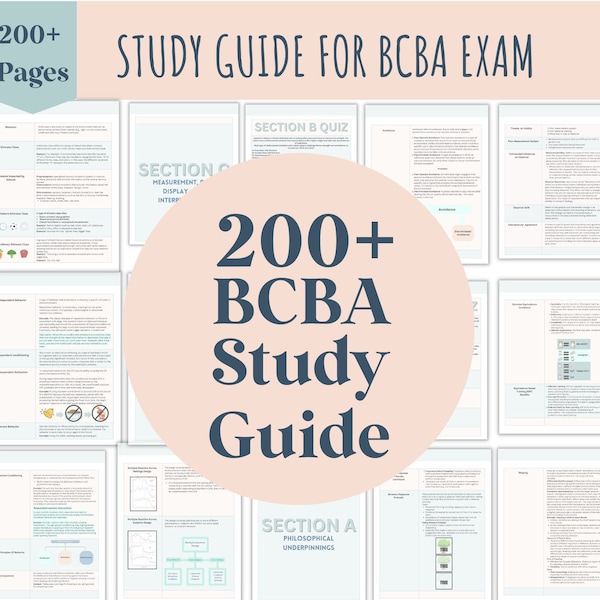 Ensemble de guides d'étude BCBA, liste des tâches de la 5e édition, guide d'étude complet de l'examen BCBA, guide d'étude de l'examen BCBA, quiz simulé BCBA, préparation à l'examen