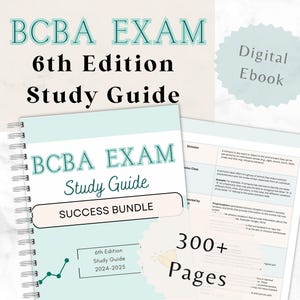 Pacchetto guida allo studio BCBA, elenco attività 6a edizione, guida allo studio completa esame BCBA, guida allo studio esame BCBA, quiz simulato BCBA, preparazione esame