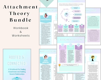 Attachment Theory Worksheets Attachment Styles for Therapist Psychoeducation on Secure, Avoidant, Anxious, Disorganized Attachment Types