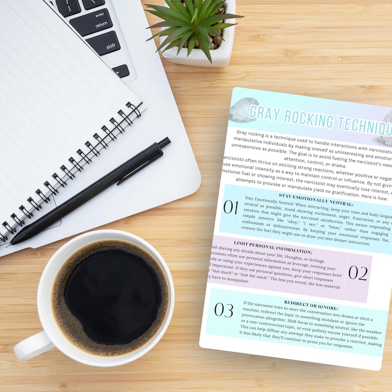 Narcissistic Recovery Bundle, Narcissism Worksheets, Gaslighting, People Pleasing, Boundaries, CBT, Evidence-Based Worksheets image 7