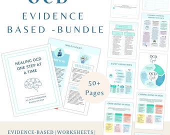 OCD ERP Workbook, Exposure Response Prevention, OCD worksheets, Counselor Resources