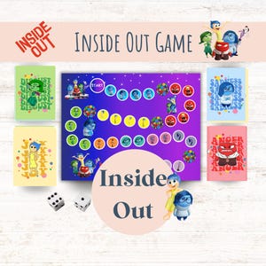 Juego Inside Out, Juego Inside Out Emotions, Juego de salud mental para niños, Actividad para comprender las emociones, niños y adolescentes