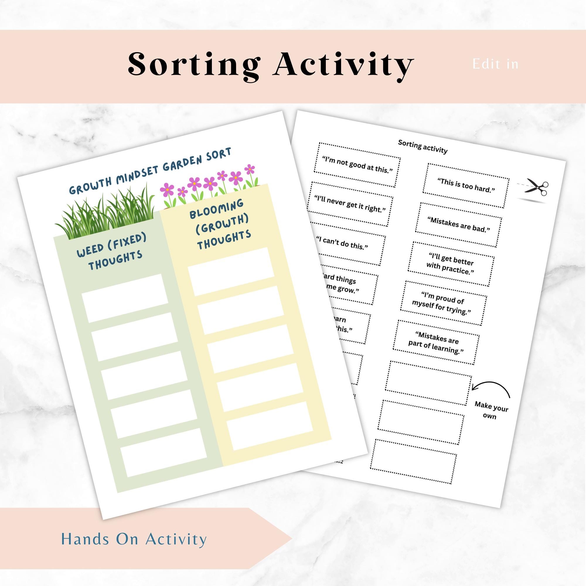 Kids Growth Mindset Toolkit, Confidence Activities for Kids, Learn New ...