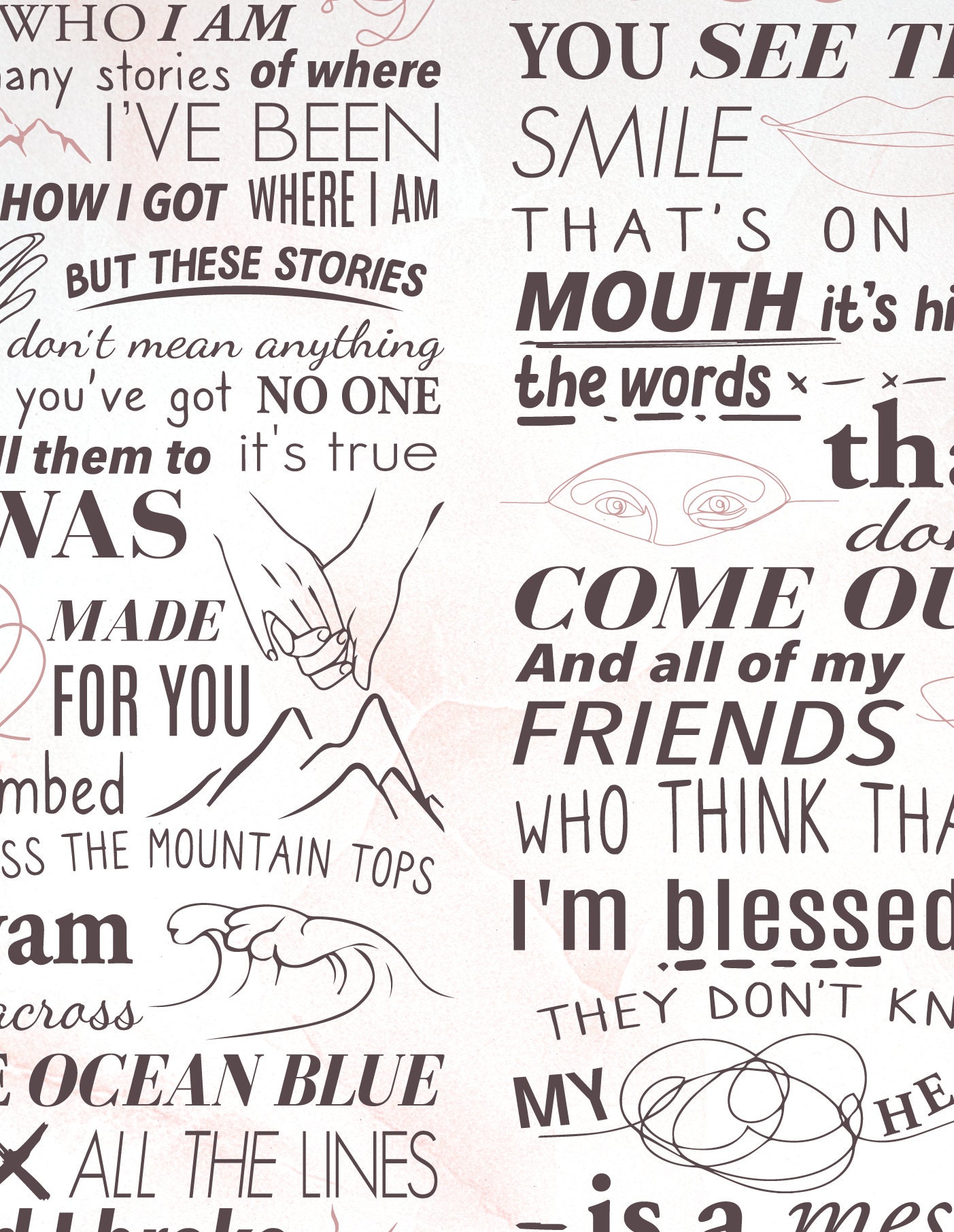 Tish Melton And Brandi Carlile Song Lyrics Brandi Carlile the Story Poster Lyrics Art Digital File - Etsy