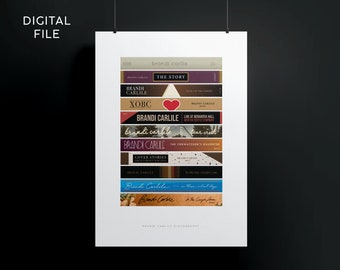 Brandi Carlile Discography minimalist art poster