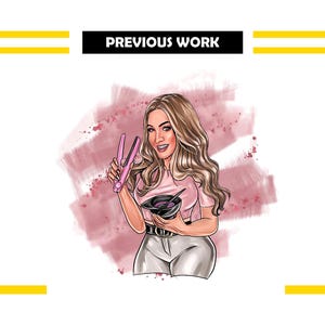 Custom cartoon from photo logo,Cartoon Logo for Beauty,Custom Avatar logo,custom portrait logo,custom Beauty Salon logo,custom Cosmetic logo
