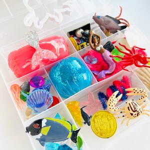 Mermaid Playdough Kit, Mermaid Play Dough, Mermaid Sensory Kit, Mermaid Gifts, Diverse Toys for Kids, Play Dough Kit, Gifts for Kids
