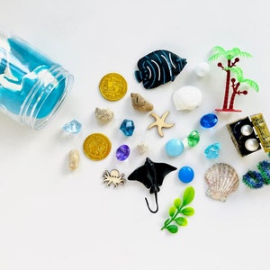 Ocean Playdough Jar, Ocean Toy, Ocean Activities, On the Go Fun, Playdough Kit, Easter Basket Gift, Kids Gift, Party Favor, Sensory Play