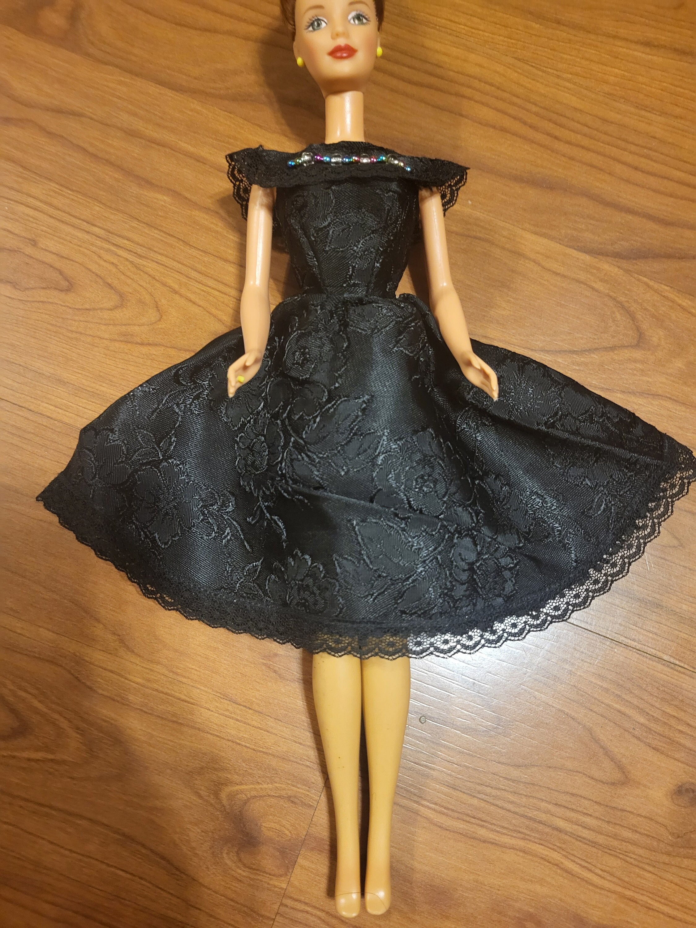 Vintage Barbie Black Dress - Etsy Vintage Barbie Black Dress - Etsy