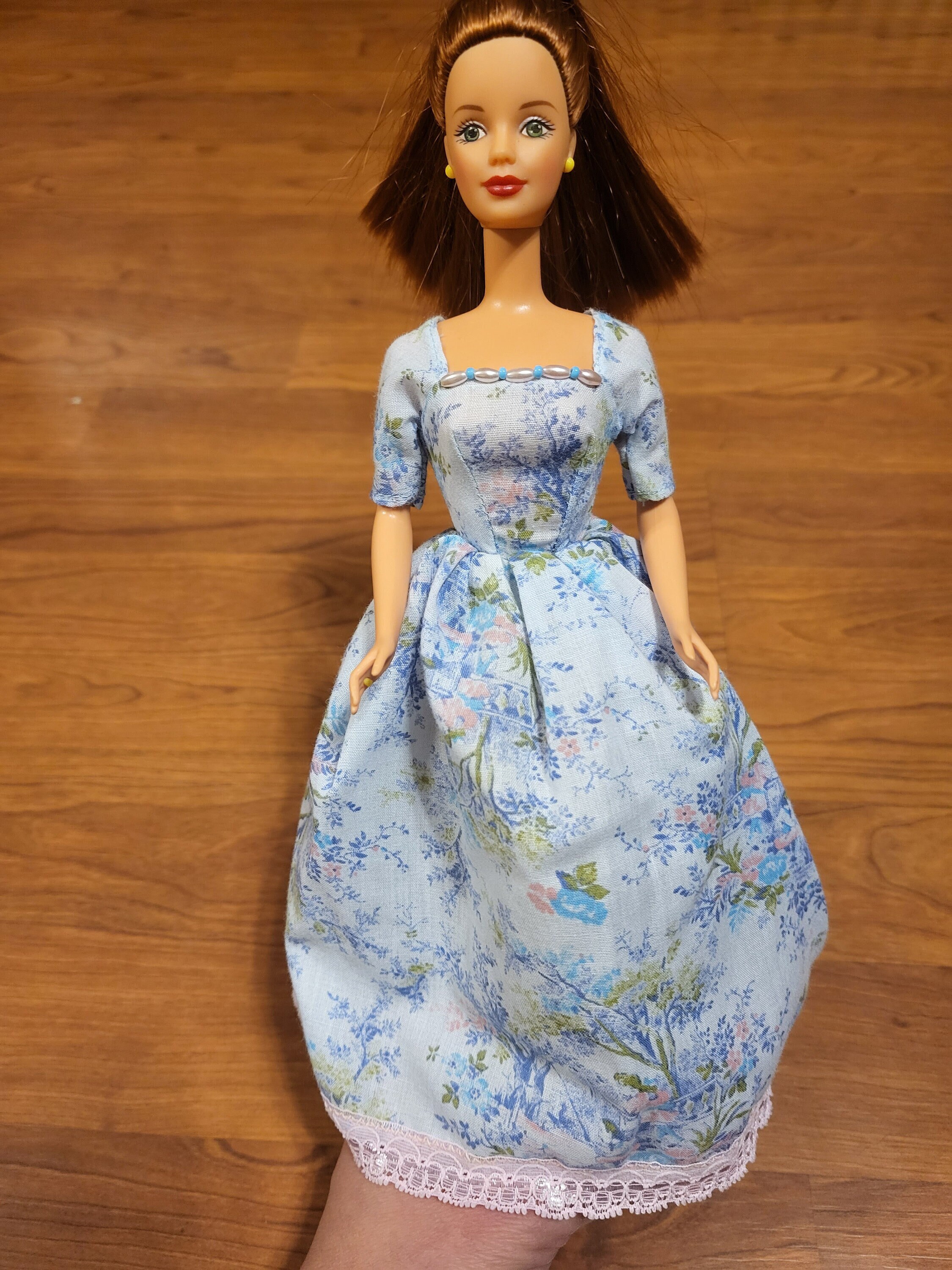 Baby Blue Barbie Doll Dress ffor girl