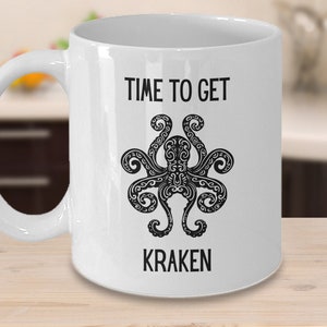 Octopus Mug | Octopus Coffee Mug | Octopus Art | Octopus Gifts | Funny Mugs | Time To Get Kraken