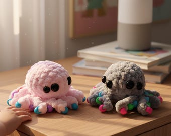 No Sew Spider Crochet Pattern PDF Beaded Fidget Sensory Toy Beginner Friendly Amigurumi Plushie