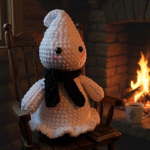Ghost Crochet Pattern PDF – No Sew Amigurumi Plush, DIY Halloween Ghost, Baby Ghost Toy, Kawaii Spooky Crochet Tutorial in English