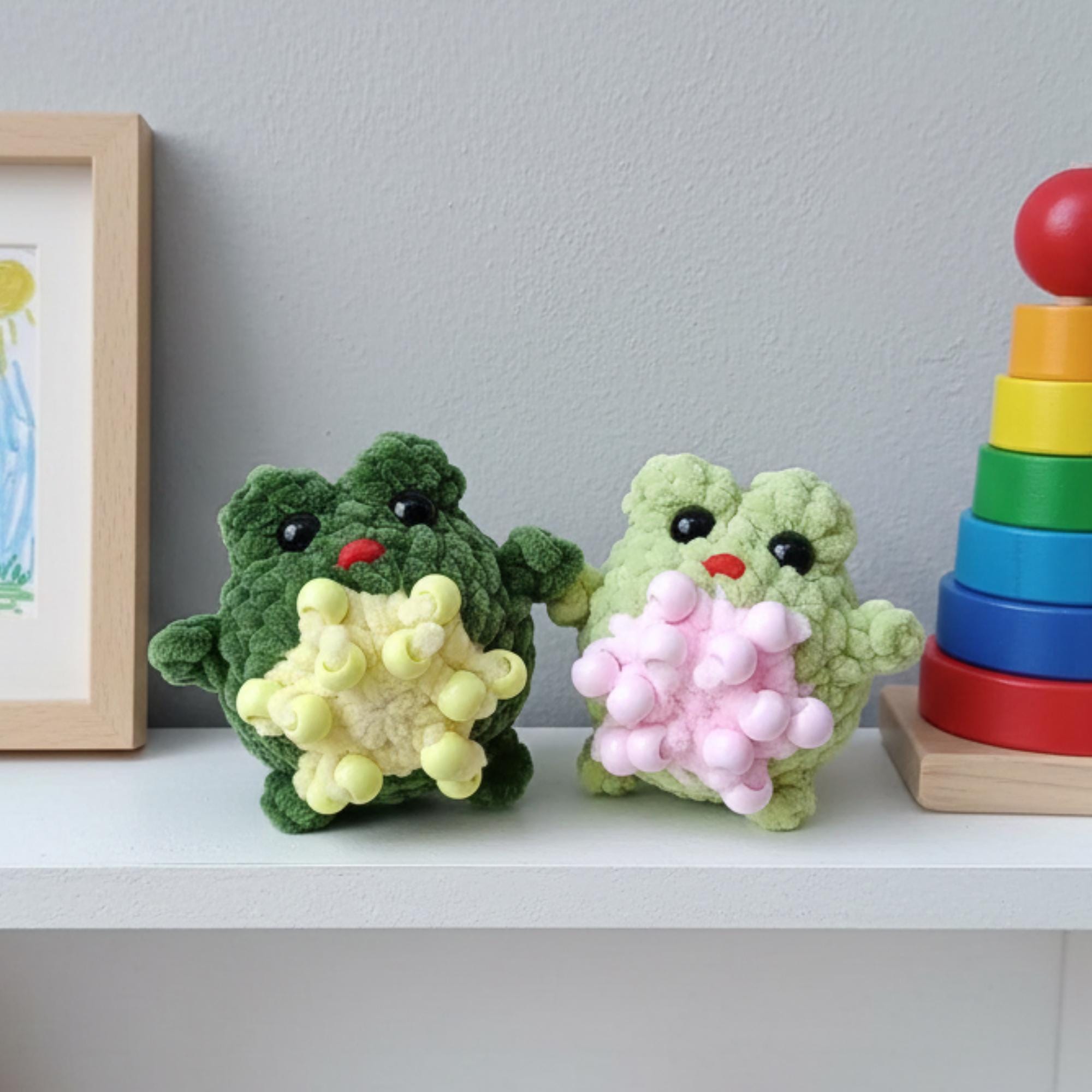 30 Frog and Toad Crochet Patterns for Plush Toys, Bags, Decor, and Gifts 10 Frog and Toad Beaded Fidget Toy Crochet Pattern
