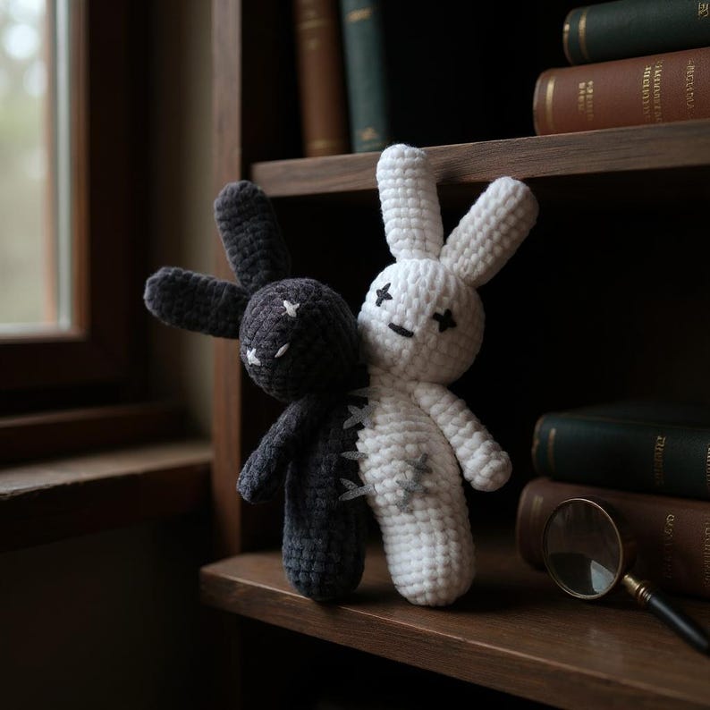 Start crafting right away! Your digital file is available immediately after purchase – no waiting for shipping.
The finished plushie makes a fantastic seller’s item for Halloween pop-ups, spooky bundles, or gothic-style collections.