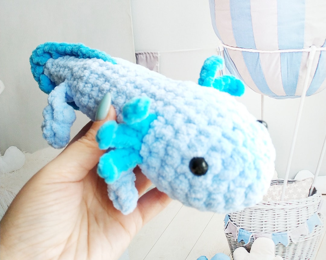 Axolotl Plush No Sew Crochet Pattern Do It Yourself Christmas Gift Baby ...