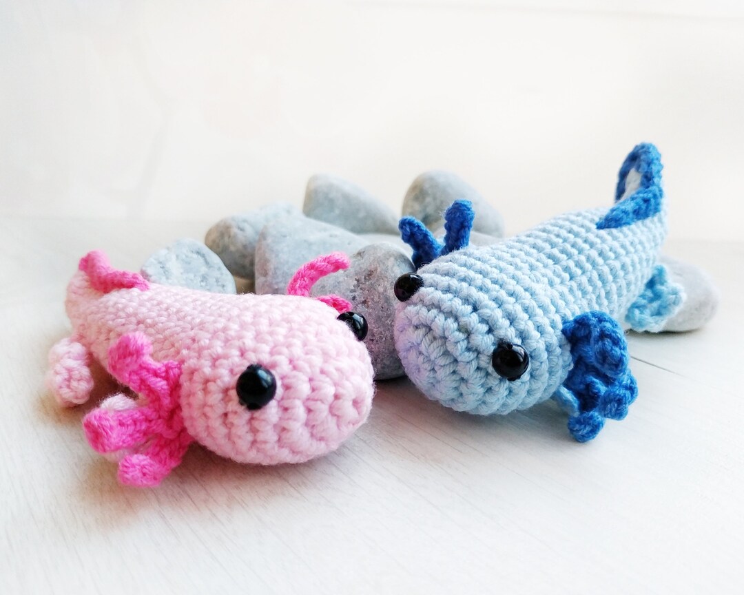 Axolotl Plush No Sew Crochet Pattern Do It Yourself Christmas Gift Baby ...