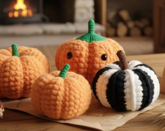 Pumpkin Crochet Patterns for Sustainable Kitchen Decor – Farmhouse Style Vegetable Plush & Rustic Home Accents